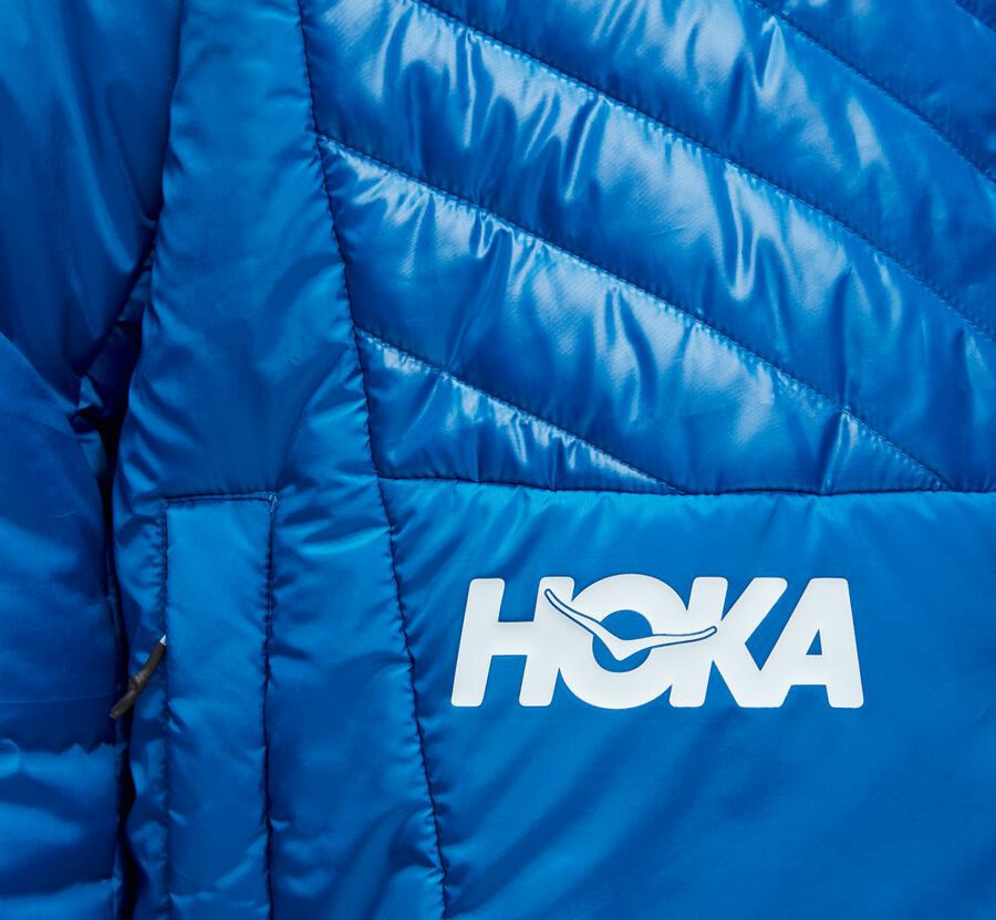 Hoka One One Ceket Kadın Mavi - Puffy - PZ5097842